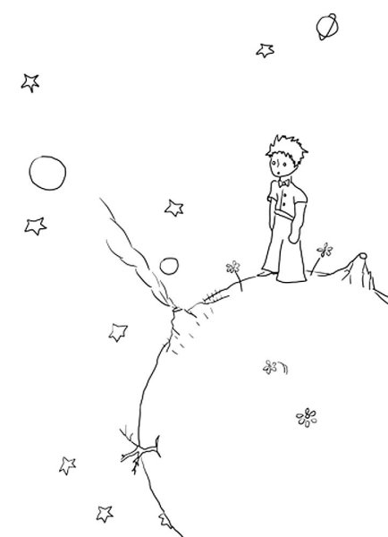 Маленький принц раскраска Антуан де сент-Экзюпери