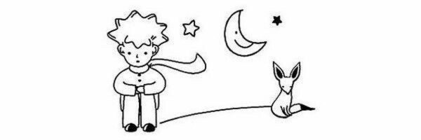 Маленький принц и Лис раскраска