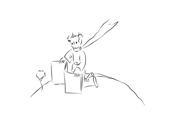 Маленький принц. Раскраска