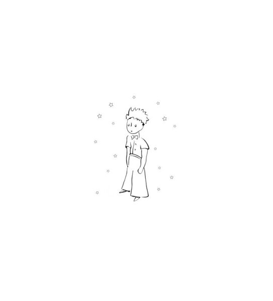 Раскраска маленький принц Экзюпери