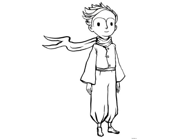 Маленький принц раскраска Антуан де сент-Экзюпери