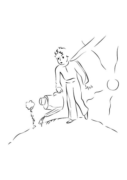 Маленький принц раскраска Антуан де сент-Экзюпери