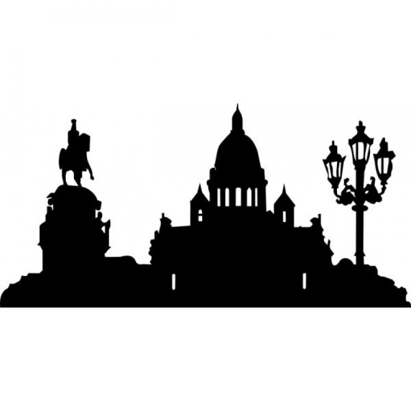 Петербург силует Исакиевский собор