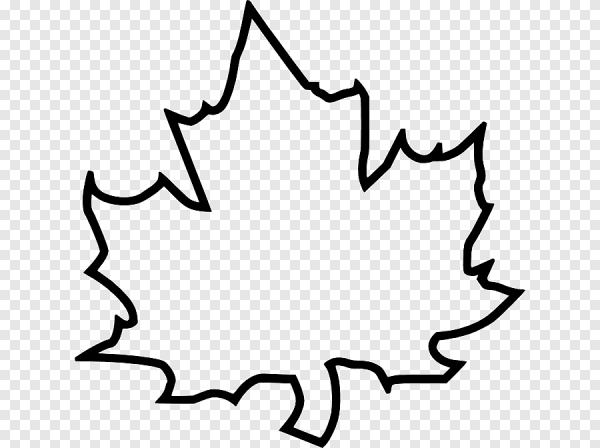 Трафареты кленовых листьев