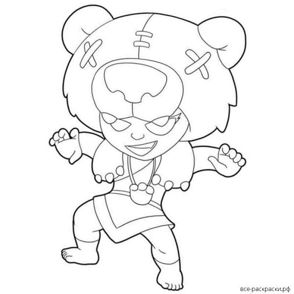 БРАВЛ старс генерал Гавс раскраска