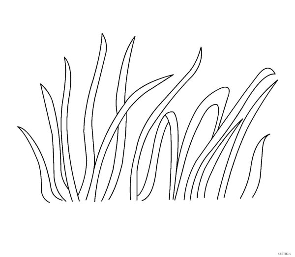 Трафарет травы