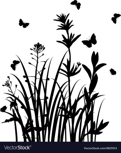 Трава раскраска