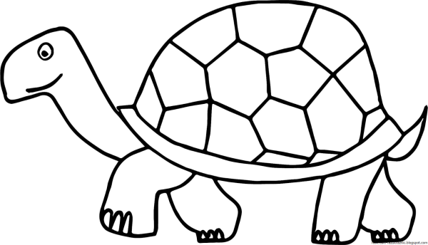 Черепаха контур