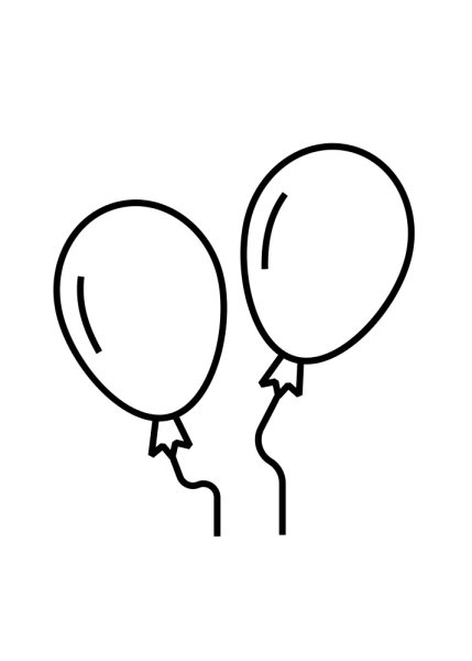 Шарик раскраска для детей