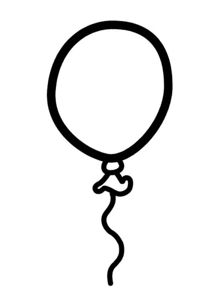 Шары раскраска для детей