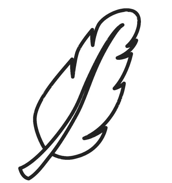 Перо раскраска