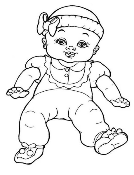 Куклы раскраски для девочек