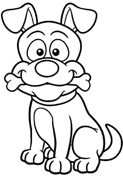 Собачка контур