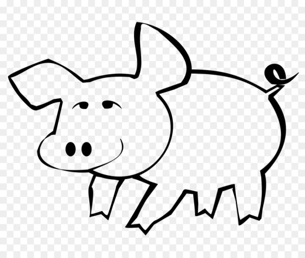 Хрюшка контур