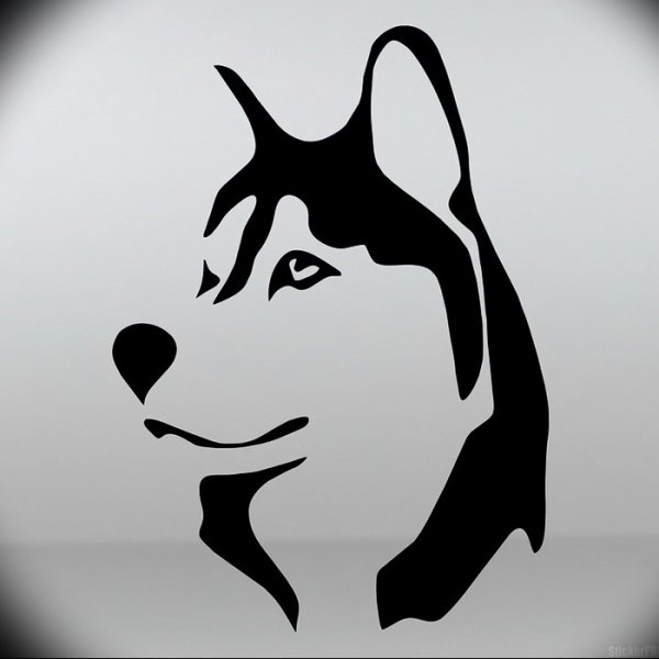 Наклейки хаски