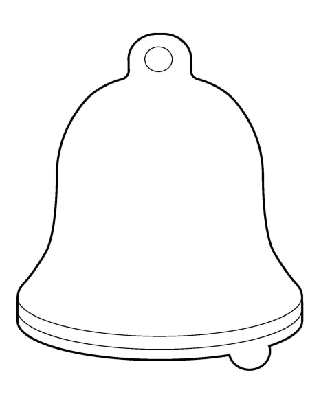 Колокольчик раскраска для детей