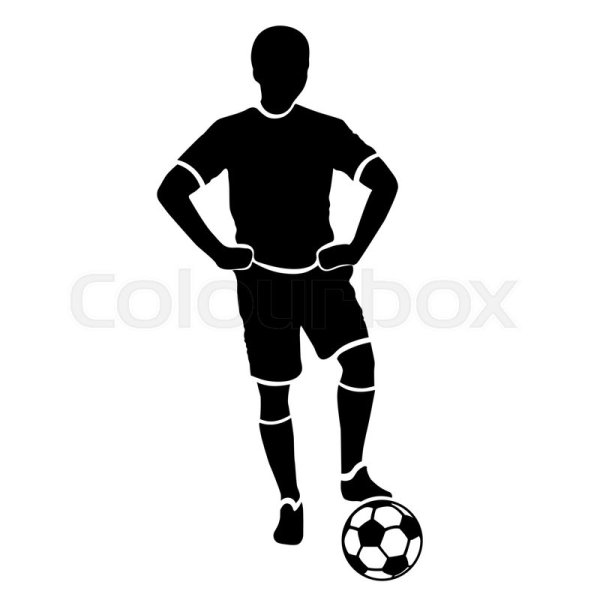 Схематичное изображение футболиста