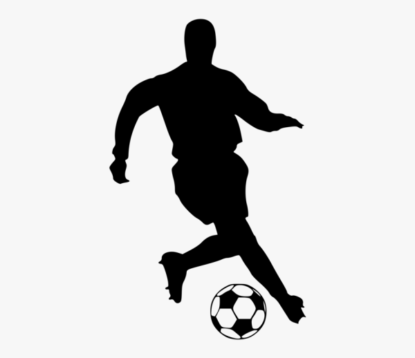 Силуэты футболистов для торта