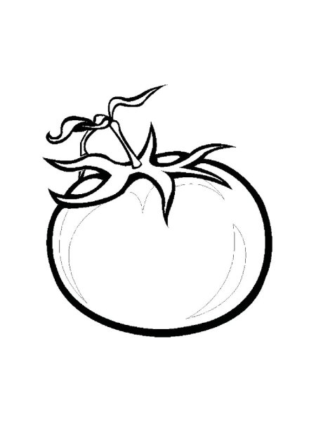 Помидор трафарет для рисования