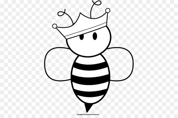 Раскраска пчёлка для детей