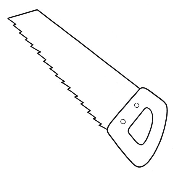 Пила раскраска