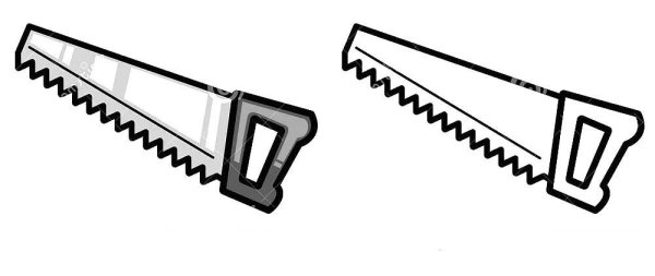 Ножовка раскраска для детей
