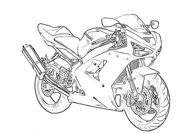 Kawasaki Ninja ZX 6 R рисунок