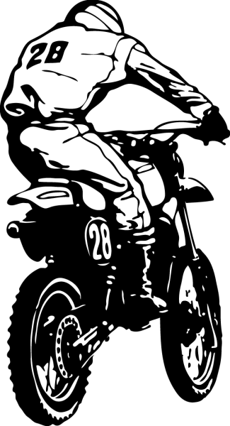 Мотоцикл контурный