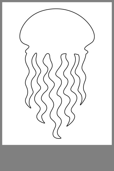 Медуза раскраска для детей