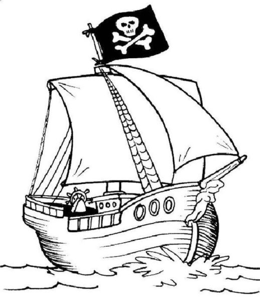 Парусник контур