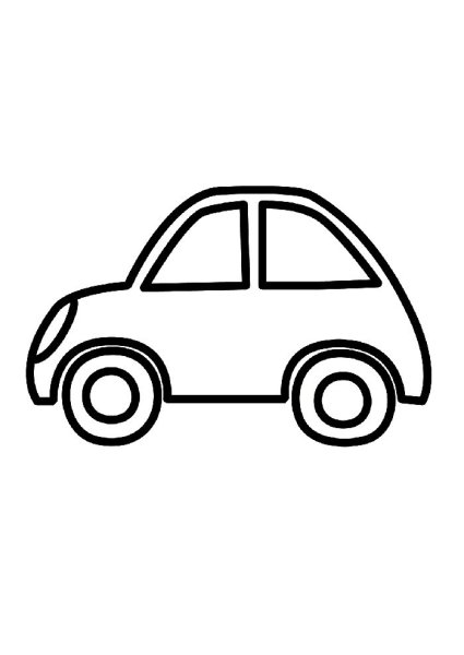 Машина анфас раскраска