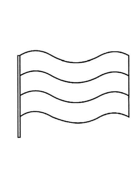 Российский флаг раскраска