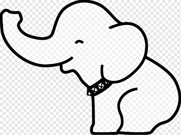 Трафарет слоника