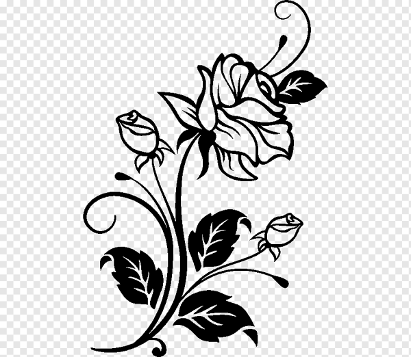 Векторный цветочный орнамент