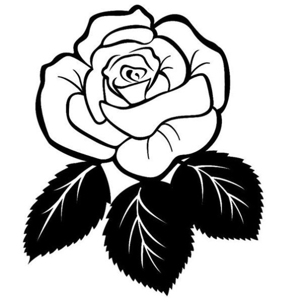 Трафарет "розы"
