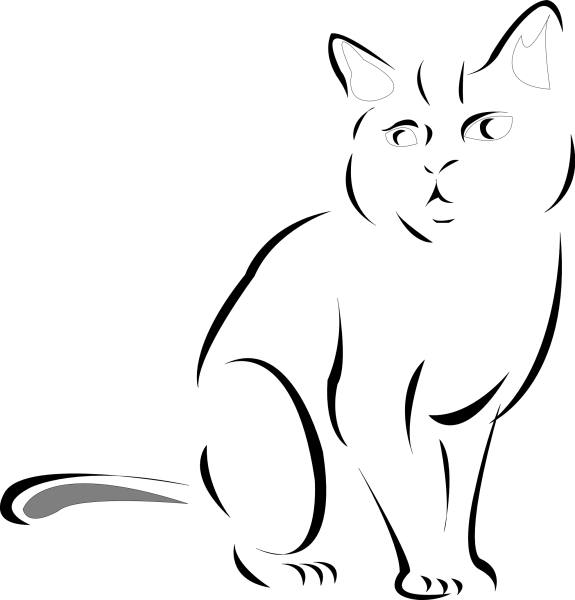 Кошка рисунок