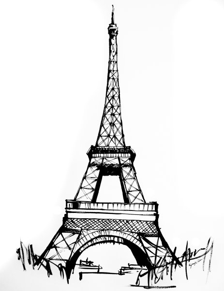 Силуэт Эйфелевой башни