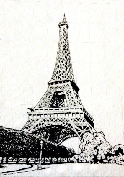 Стилизованное изображение Эйфелевой башни