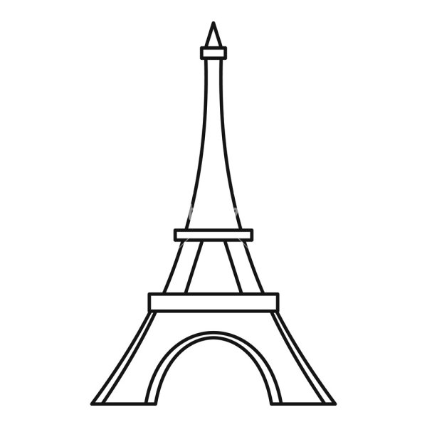 Эйфелева башня контур