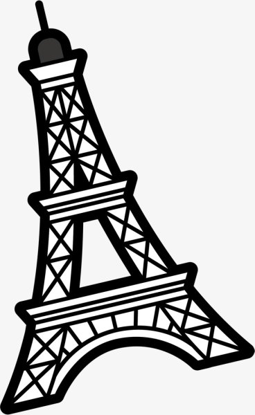 Трафарет Эйфелевой башни