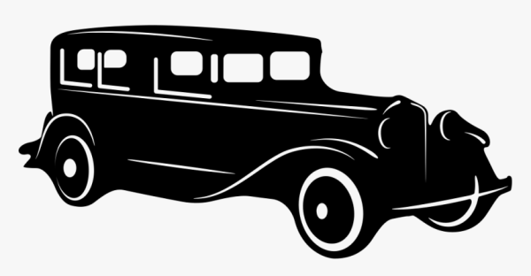 Старинный автомобиль силуэт