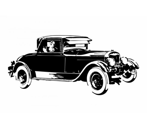Трафарет ретро автомобилей