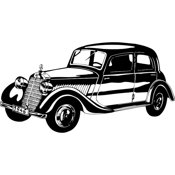 Трафарет ретро автомобилей