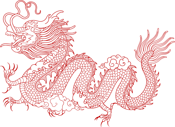 Красный дракон Китай
