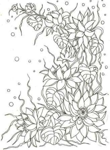 Трафареты для батика цветы