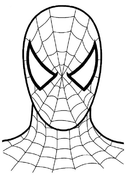 Раскраска Спайдер Мэн