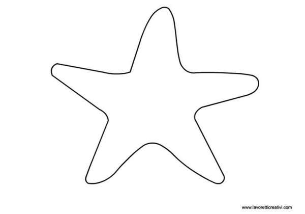 Морская звезда силуэт