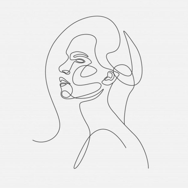 Лицо одной линией