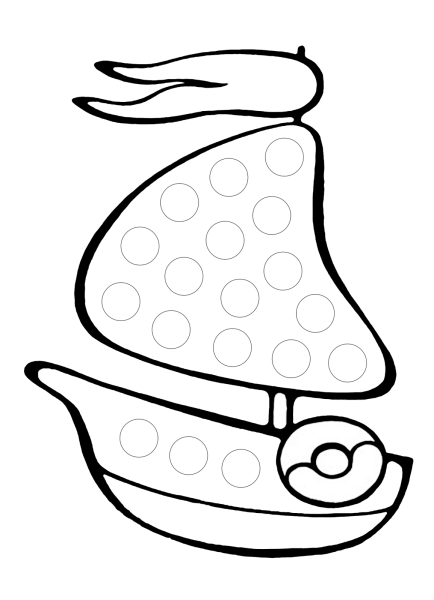 Парусник раскраска для детей