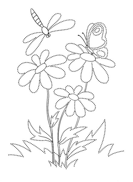 Рисование по контуру для детей